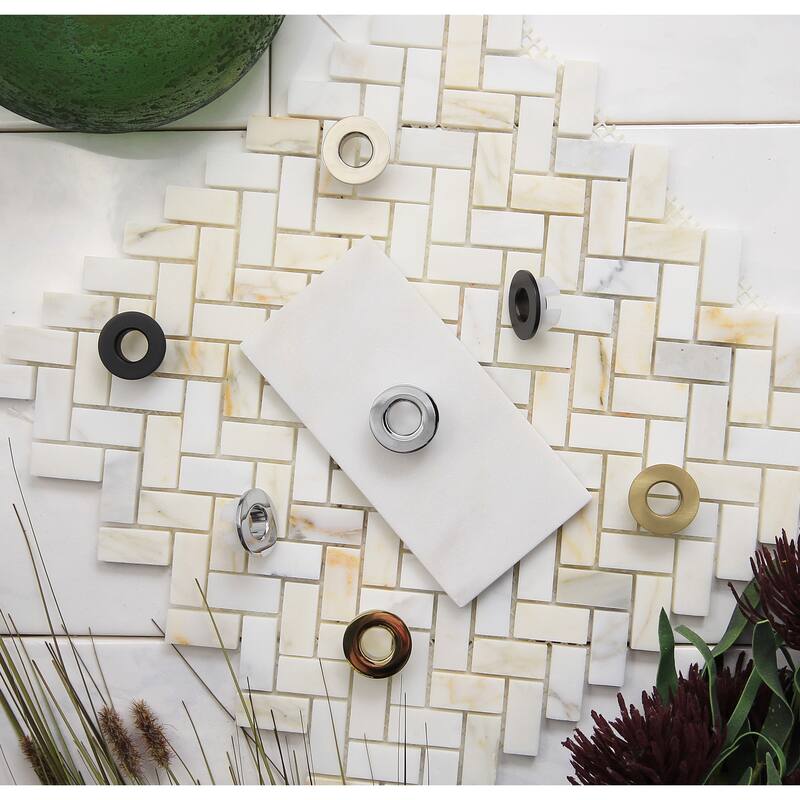 Kingston Brass Made To Match 1-3/16" Sink Overflow Hole Cover Ring