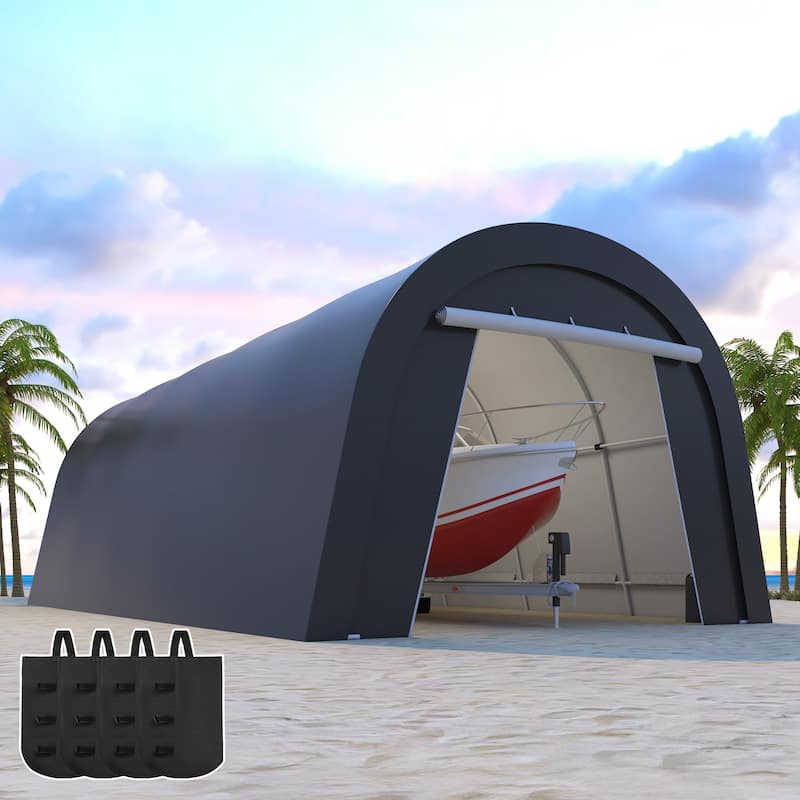 Domed Carport with 4 Cloth Bags