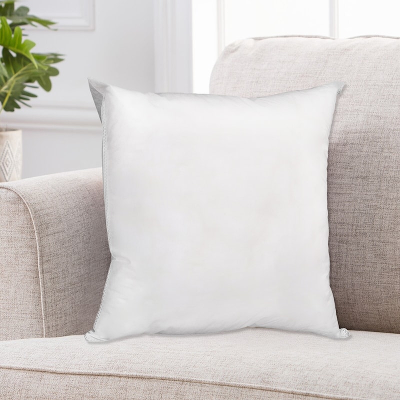 Adeco Throw Pillow Inserts Square 18x18 Inches - White
