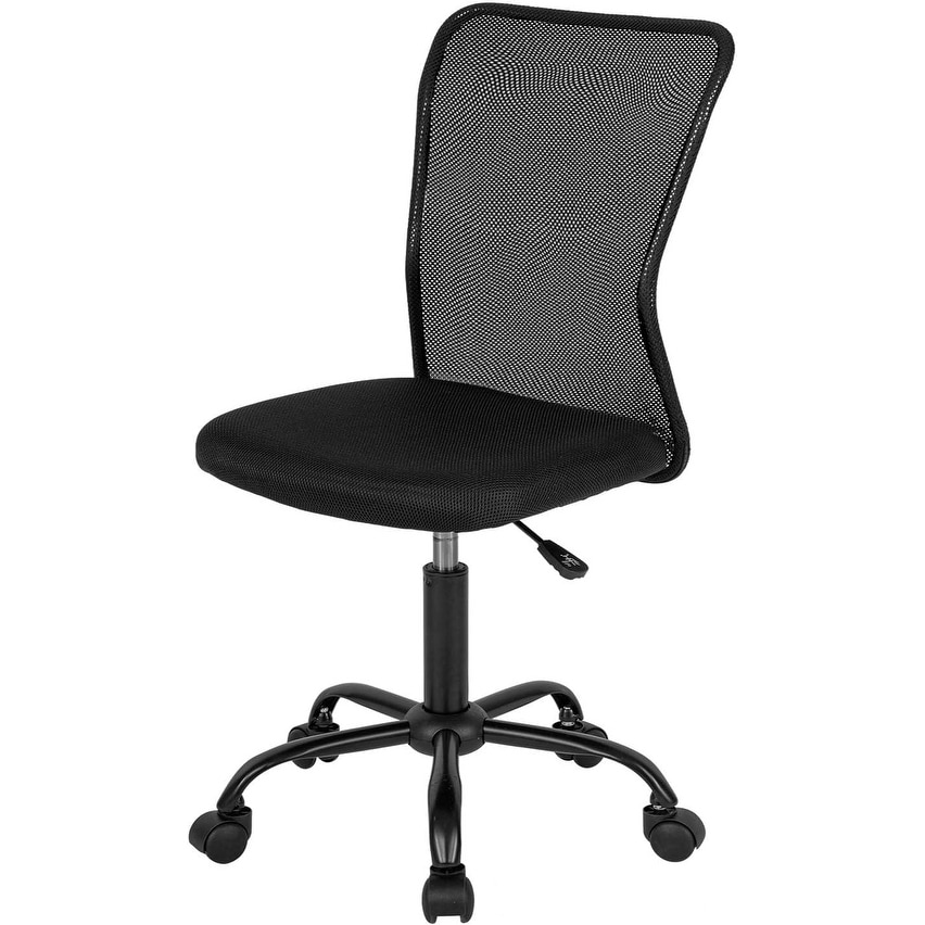 Mid Back Mesh Ergonomic Office Chair with Lumbar Support, Adjustable Height, and Rolling Casters