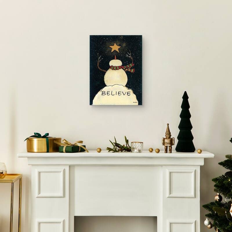 Christmas Believe by Lisa Hilliker Canvas Art Print