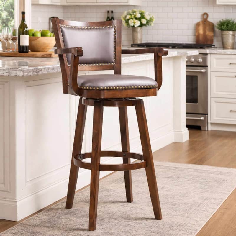 Broadmoor Wood Extra Tall Swivel Barstool