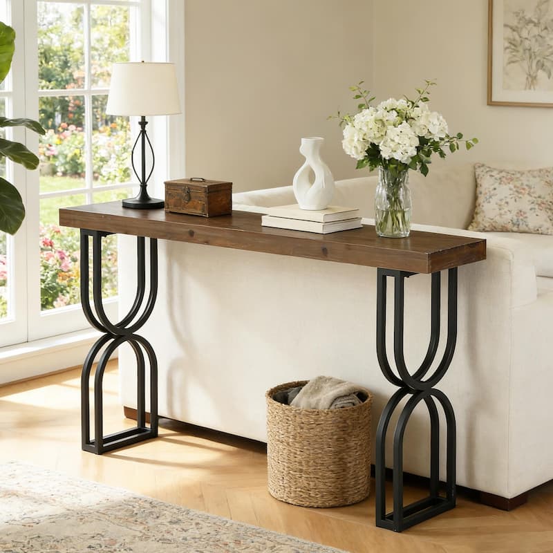 Industrial Entryway Table For Entrance & Hallway