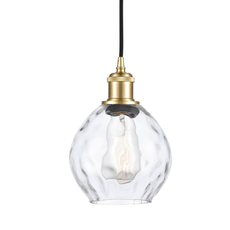 Innovations Lighting 516-1P-9-6 Waverly Pendant Waverly 6" Wide Mini - Clear / Satin Gold