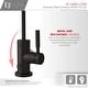 preview thumbnail 10 of 15, STYLISH Matte Black Pull Down Kitchen Faucet with Cold Water Tap and Deck Plate - Matte Black