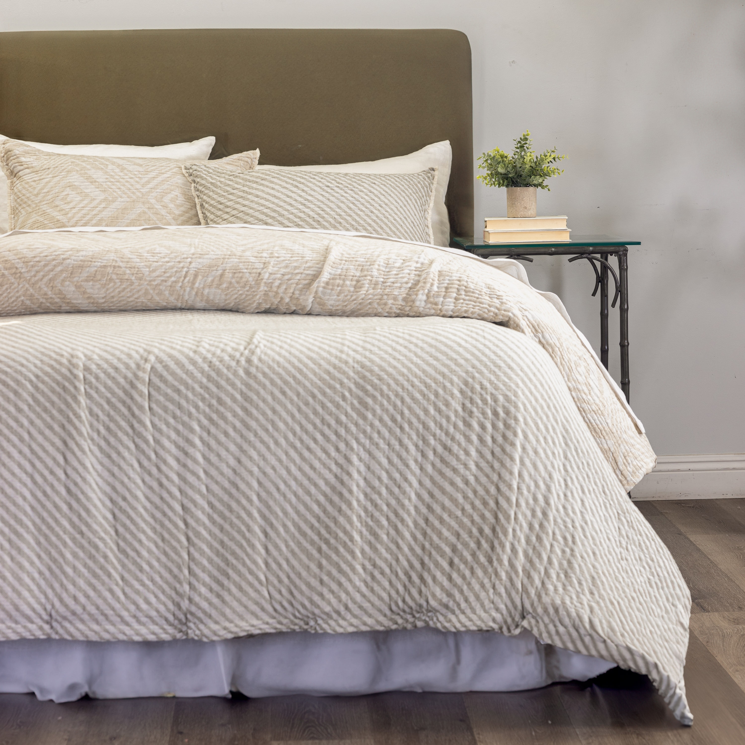 Georgia, Reversible, Natural, Duvet Cover Set