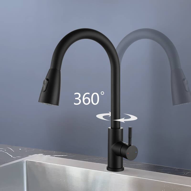 Topcraft Stainless Steel Pull Down kitchen Sink Faucet