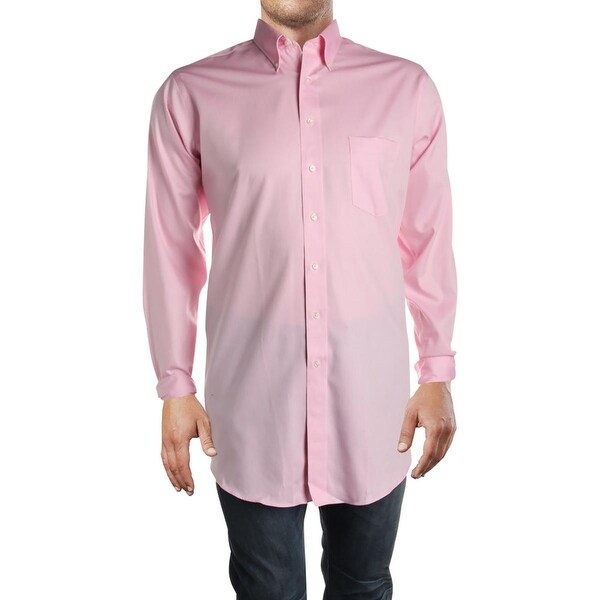 Mens big and tall white button down shirt Clearance