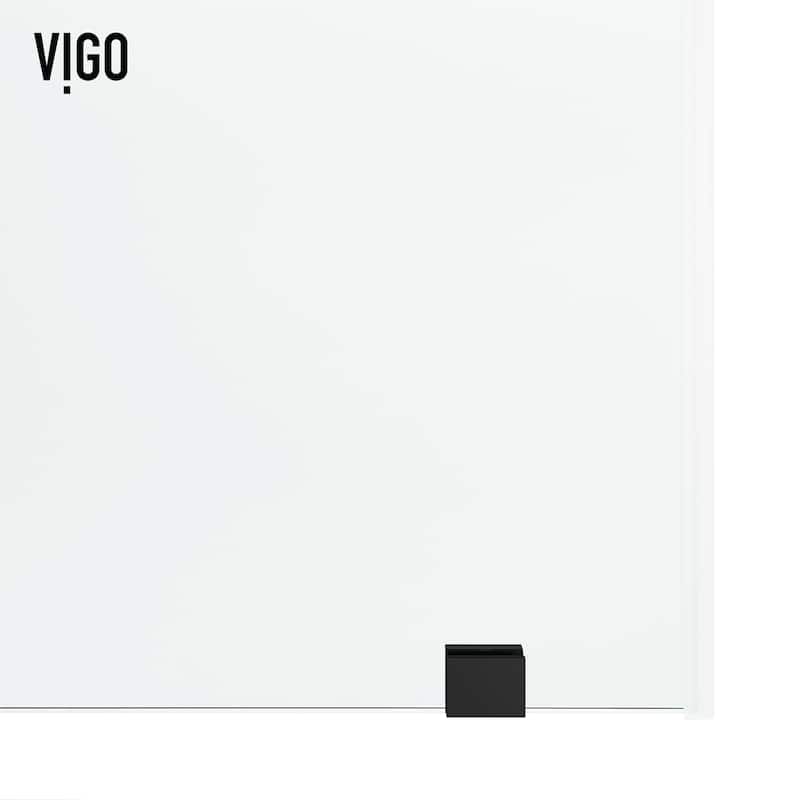 VIGO Elan Hart Frameless Sliding Shower Door