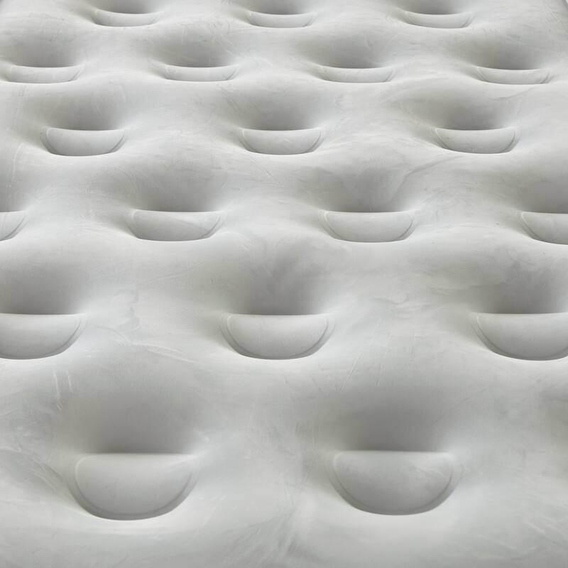 Beautyrest Sky Rise Raised Air Mattress with External Pump - Inflatable Bed with Edge Support, Puncture-Resistant Vinyl