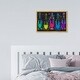preview thumbnail 51 of 64, Luminous Party Champagne, Colorful Party Bubbles Modern Black Canvas Wall Art Print for Dining Room