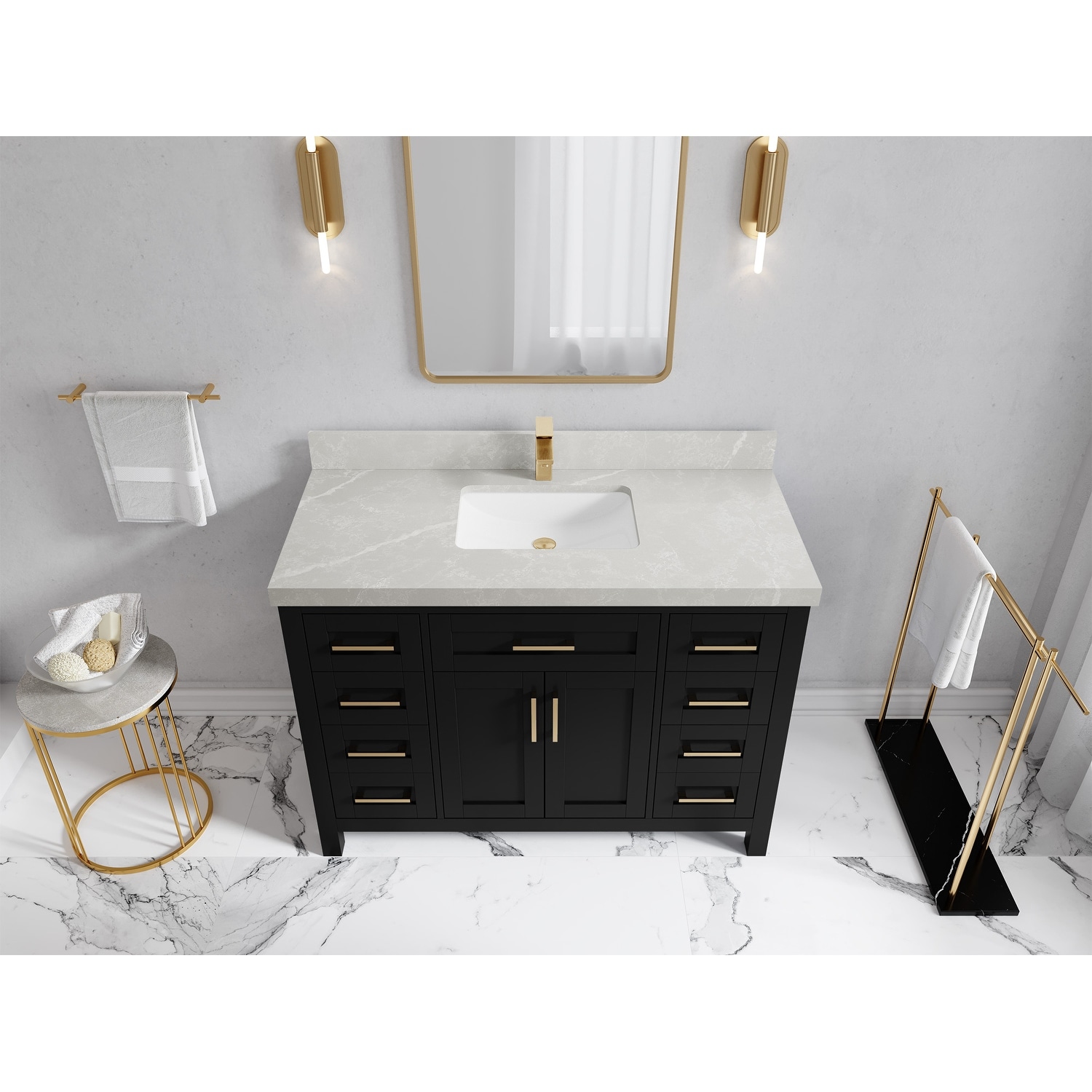 Willow Collections 48 in. W x 22 in. D Cambridge Single Sink Bathroom Vanity with Countertop