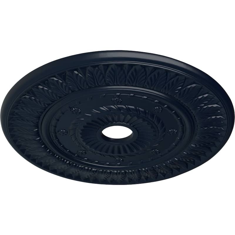 26 3/4"OD x 3 5/8"ID x 1 1/8"P Leaf Ceiling Medallion