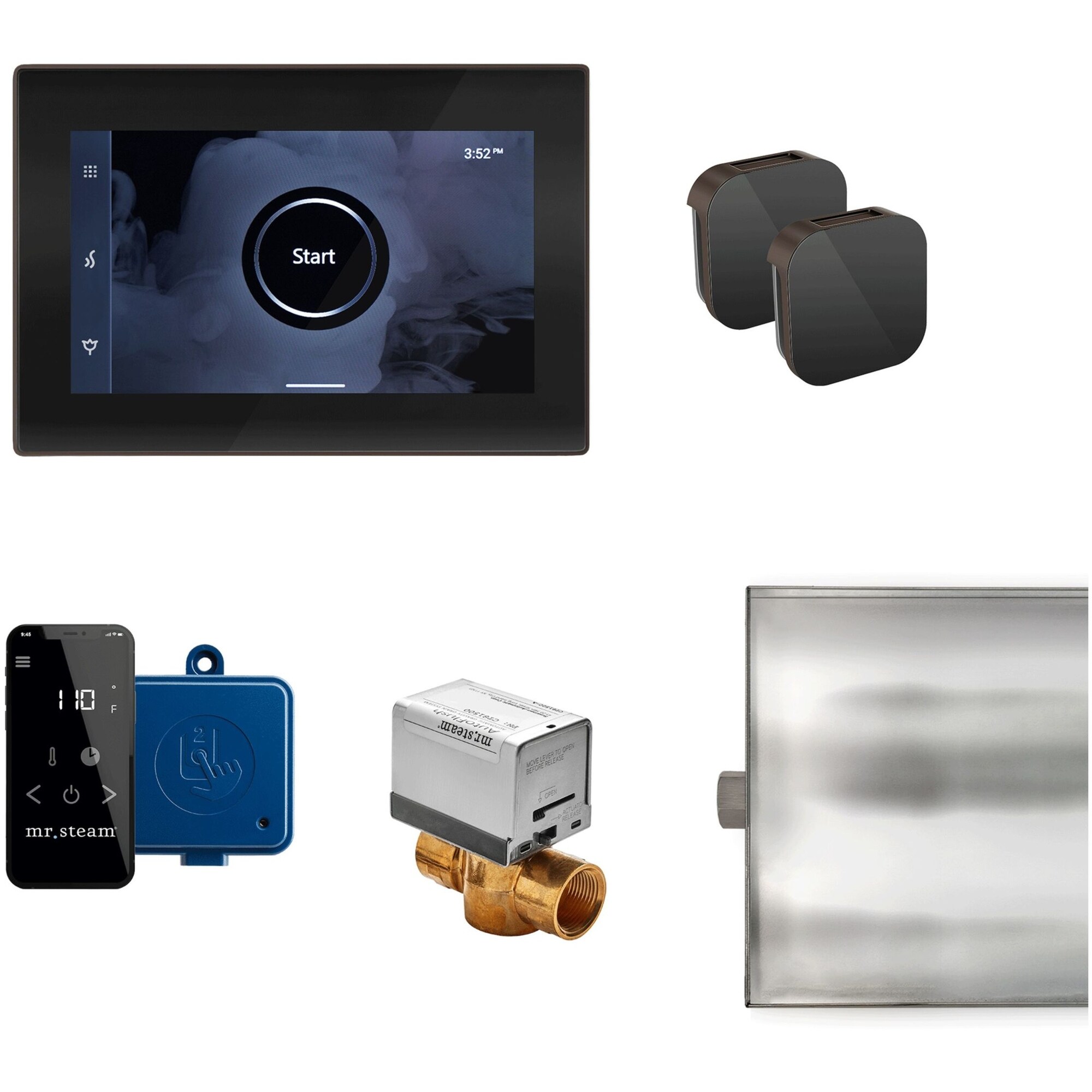Mr Steam XBTLRX xButler Max Steam Shower Control Package with iSteamX