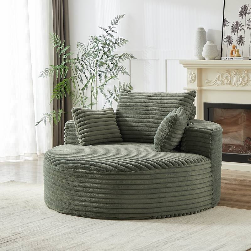 GDFStudio - Emberwood Corduroy Single Sofa Cloud Recliner