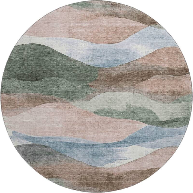 Premium Washable Super Soft Modern Waves Mayfield Rug