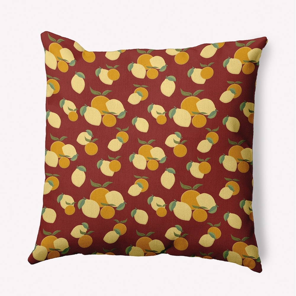 Oranges and Lemons Indoor/Outdoor Throw Pillow