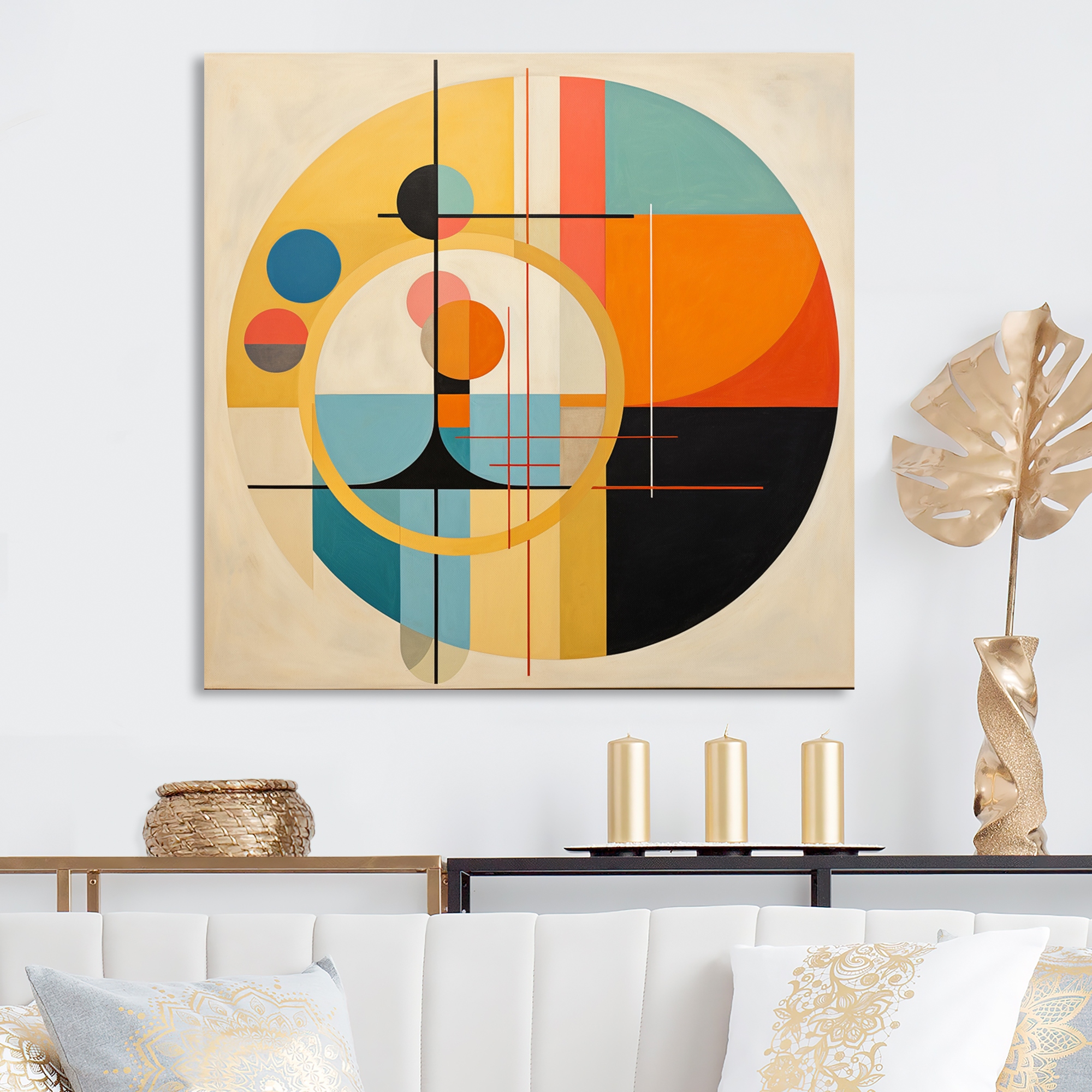 ビンテージ　MODERN GEOMETORIC ART PRINT ビンテージ MODERN GEOMETORIC ART PRINT