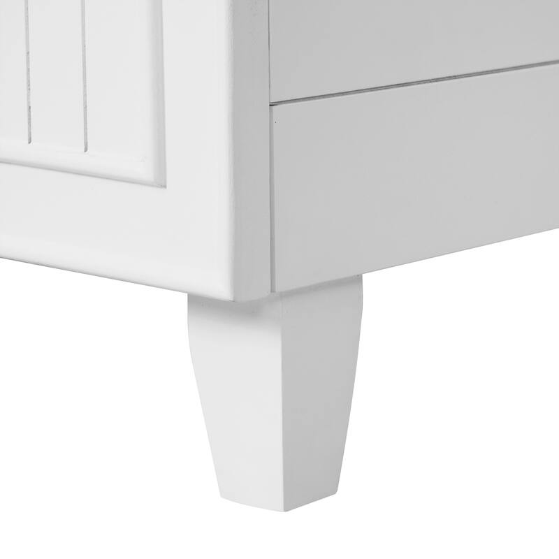 36" Bathroom Vanity with Ceramic Sink, Standard and Double-Layer Drawers, Soft Close Doors, Adjustable Shelves