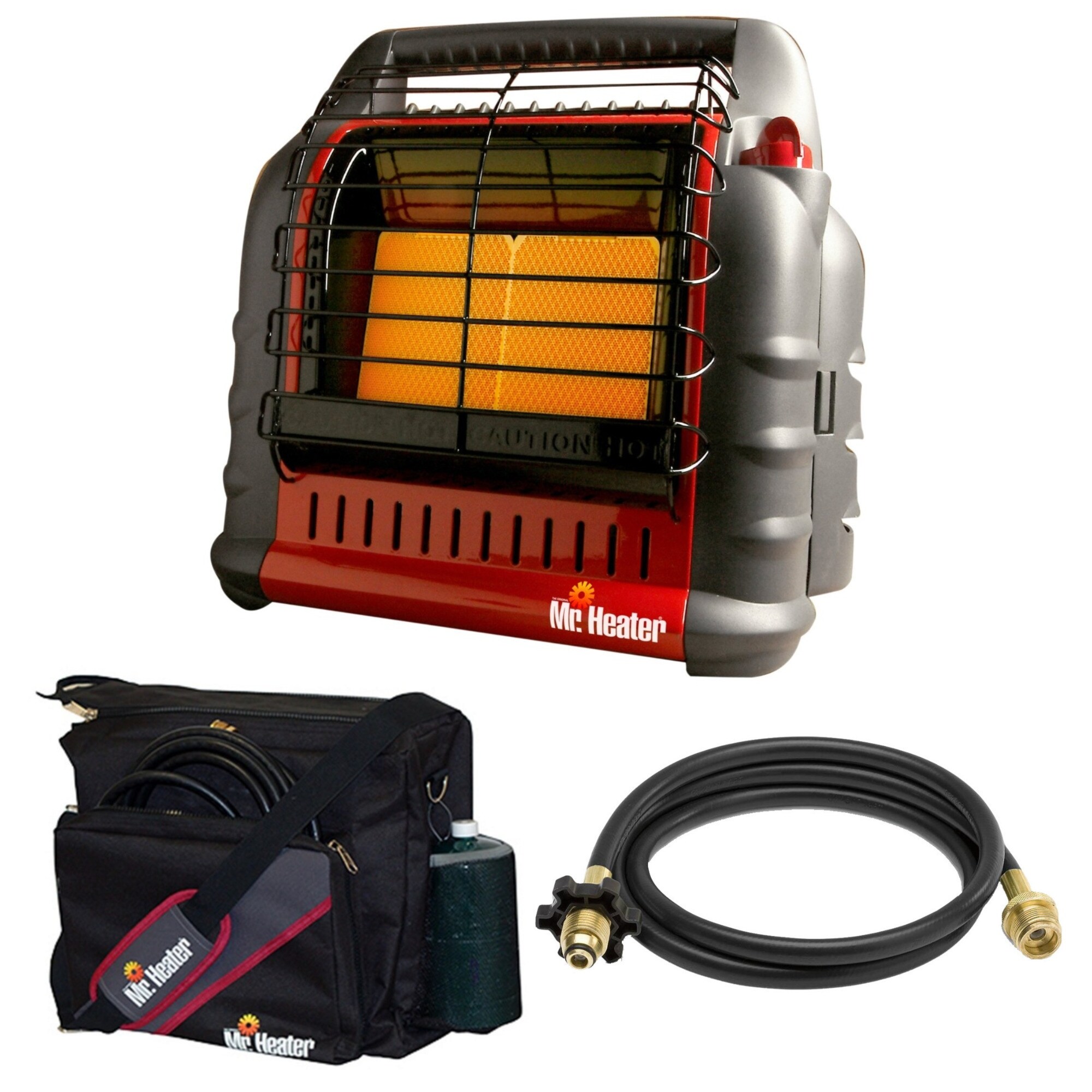 Mr. Heater Portable Big Buddy Propane Heater with 10-Feet Propane Hose  Bundle - Bed Bath u0026 Beyond - 25657331