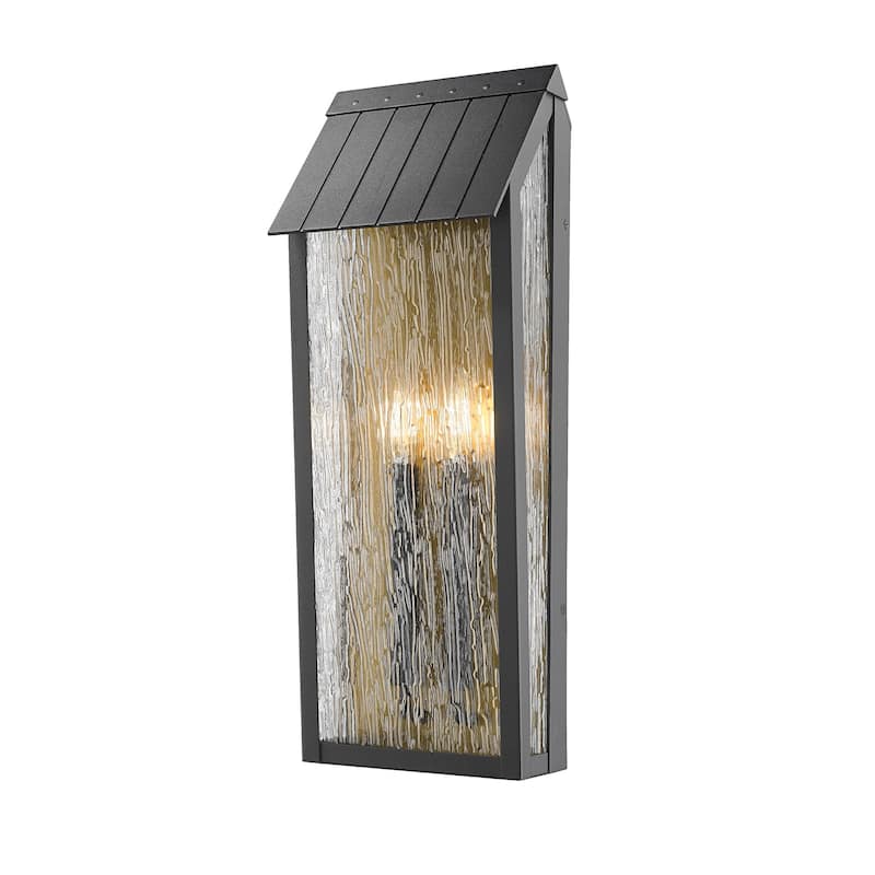 Artcraft Point Outdoor Wall Sconce - Black and Brass
