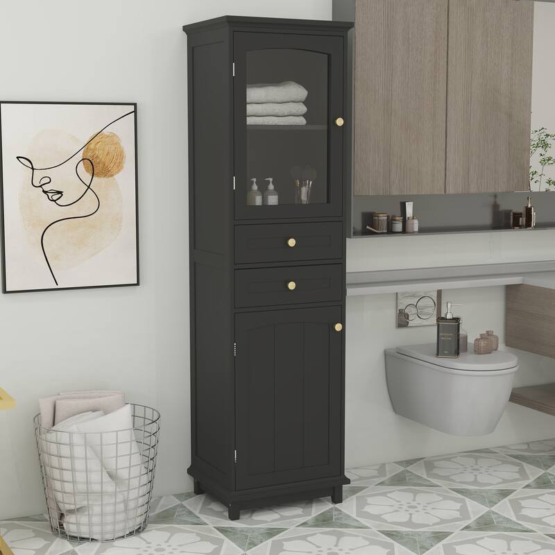 Bathroom tall cabinet