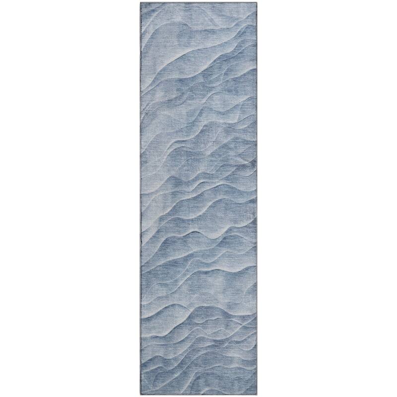 Premium Washable Super Soft Modern Waves Mayfield Rug
