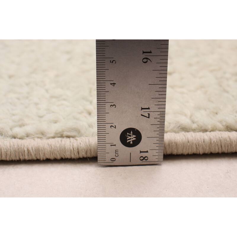 ECARPETGALLERY Hand-knotted Pak Finest Marrakesh Cream Wool Rug - 2'9 x 11'9