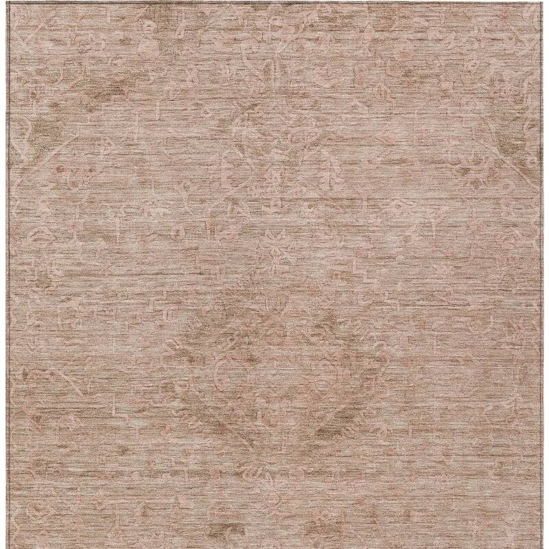HomeRoots Floral Traditional Rectangle Outdoor Rug