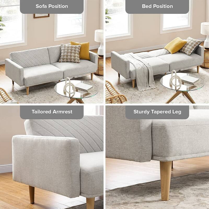 Mopio Chloe Futon Convertible Sofa Sleeper Futon
