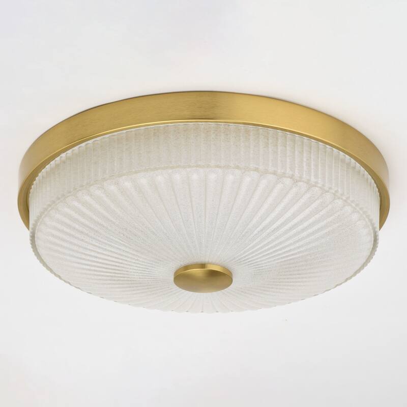 Vaxcel Lighting C0325 Preston 13" Wide LED Flush Mount Drum Ceiling