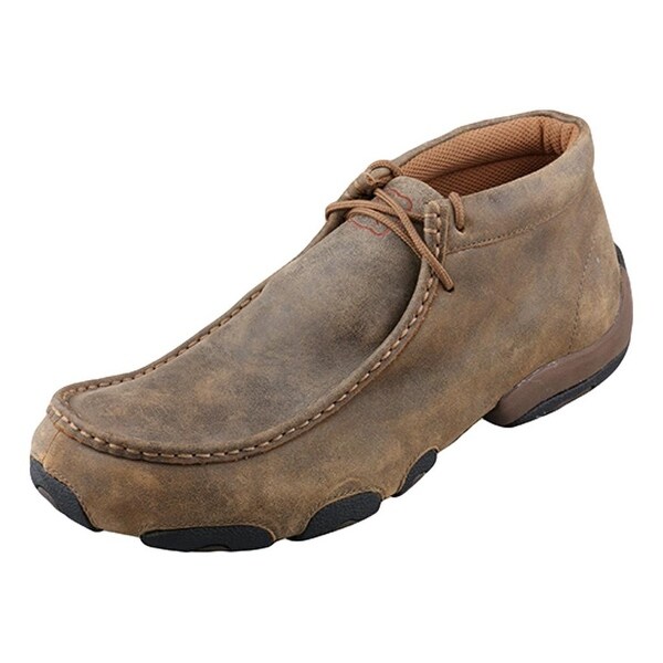 Twisted X Casual Shoes Mens Leather Driving Moc Bomber Brown