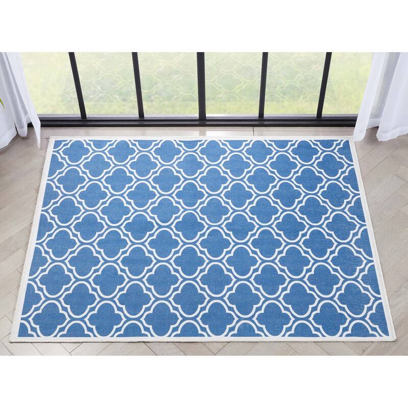 Well Woven Apollo Lattice Moroccan Machine Washable Area Rug