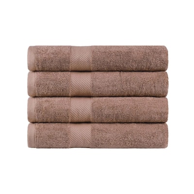 Superior Luxury Solid Highly Absorbent Egyptian Cotton Bath Towel - (Set of 4)