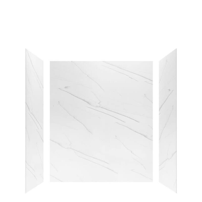 Transolid LWK603672 Lusso 72" H x 60" W x 36" D Three Wall Alcove