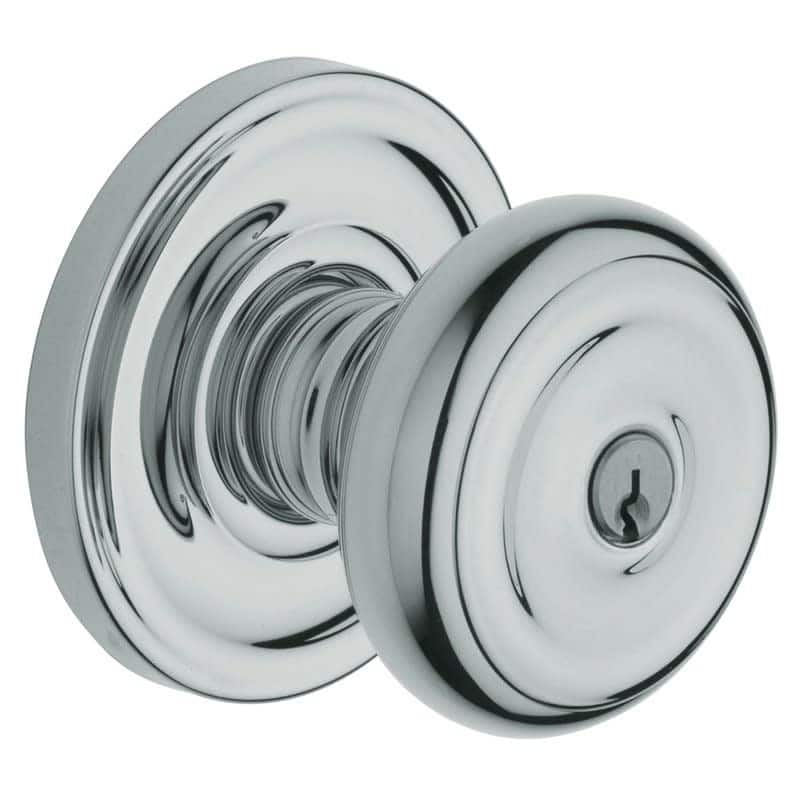 Baldwin Colonial Style Single Cylinder Keyed Entry Door Knob Set with