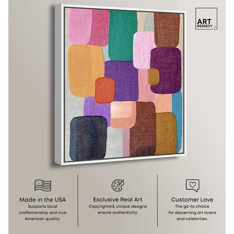 Color Block Cadence I Canvas by Art Remedy