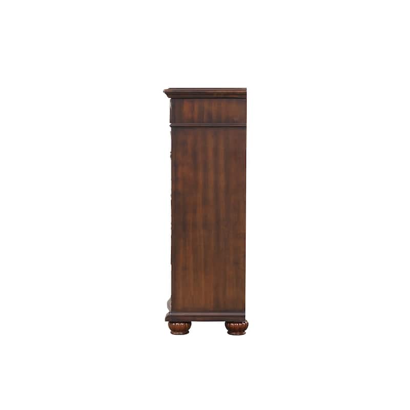Lyon Cherry 6-Drawer 40 in. W Chest of Drawers