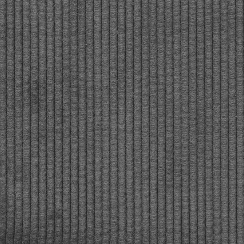 vidaXL Fabric Sofa with Cushion Dark Grey Corduroy fabric - 98.4 x 30.3 x 29.9 inch