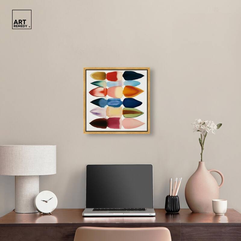 Watercolor Collage Canvas by Art Remedy