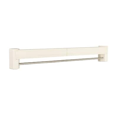 Household Essentials Metal and Plastic Wall Mount Telescoping Drying Rack