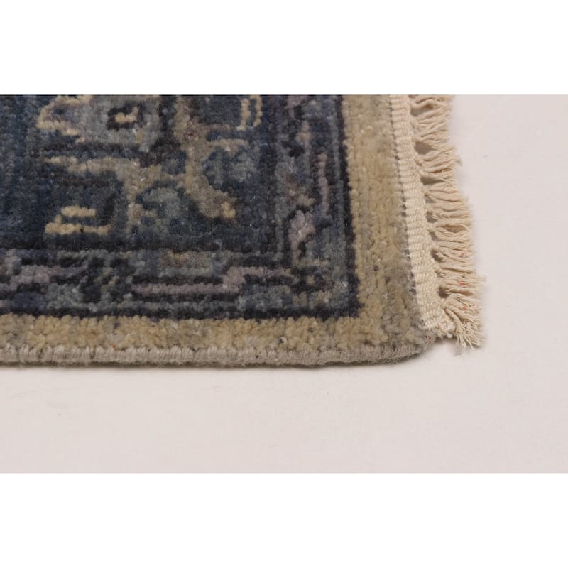ECARPETGALLERY Hand-knotted Finest Agra Jaipur Light Khaki Wool Rug - 3'8 x 5'9