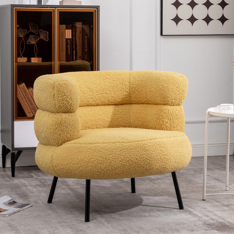 XINMICS Modern Accent Chair Upholstered Armchair for Living Room, Bedroom