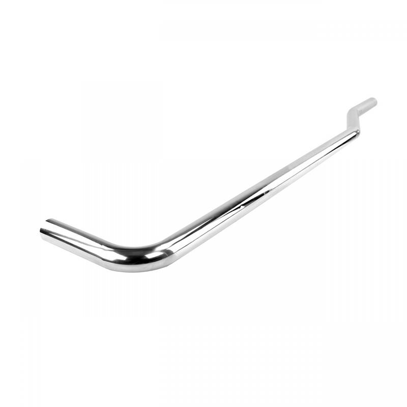 High Tank Toilet Light Oak Finish Raised White Elongated Bowl & Chrome Rear Entry Pipe Renovators Supply