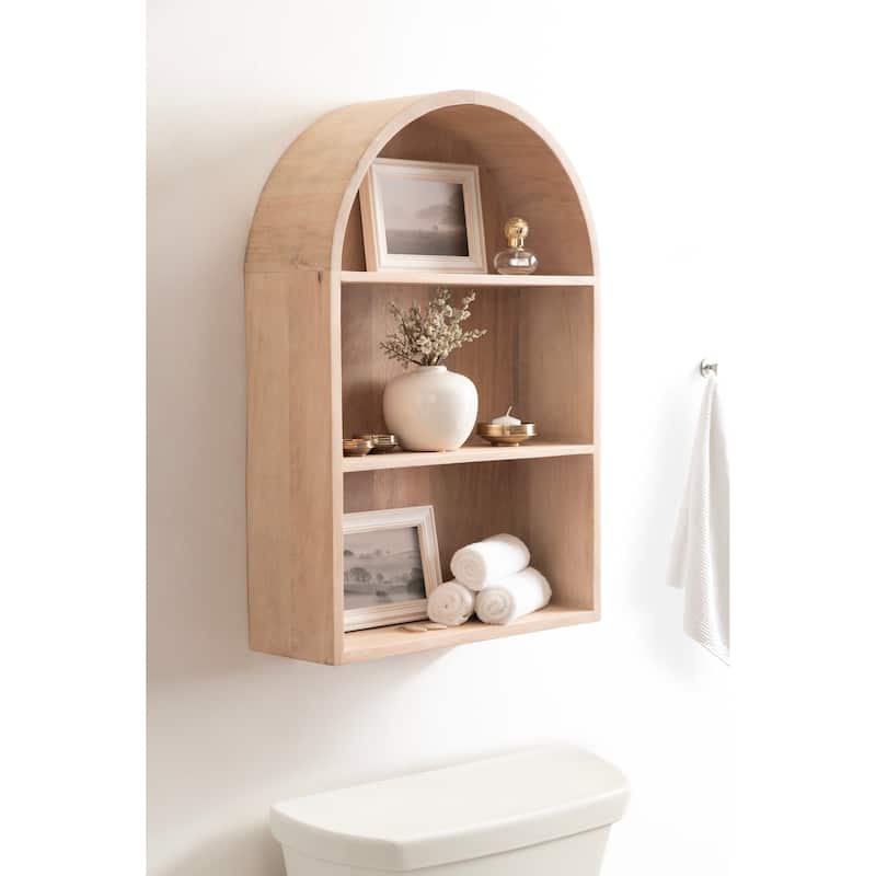 Kate and Laurel Arcott Arch Wall Shelf