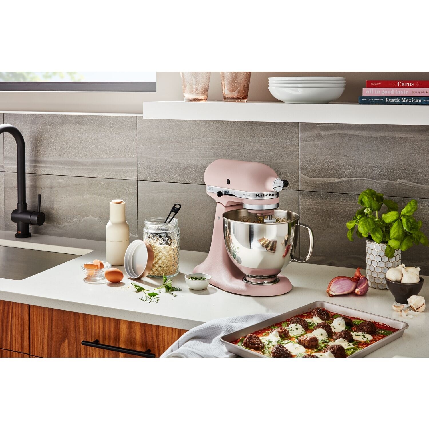 https://ak1.ostkcdn.com/images/products/is/images/direct/c7193483c1a7e47e594c3c3d7e2f1a86569c6b6c/KitchenAid-Artisan-Series-325-Watt-Tilt-Back-Head-Stand-Mixer-in-Feather-Pink.jpg