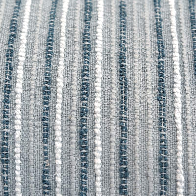 Rizzy Home Tonal Stripe Textured Solid Throw Pillow
