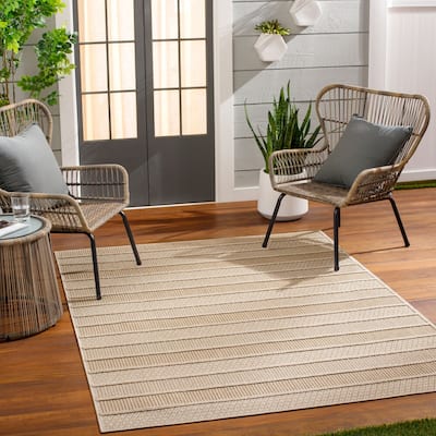 Livabliss Rockport Modern Indoor/Outdoor Area Rug
