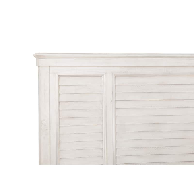 Magnussen Home Newport Alabaster King Shutter Panel Bed