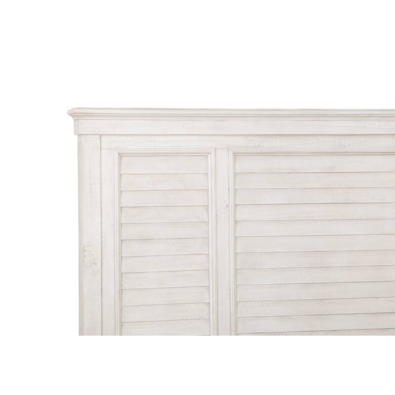 Magnussen Home Newport Alabaster King Shutter Panel Bed